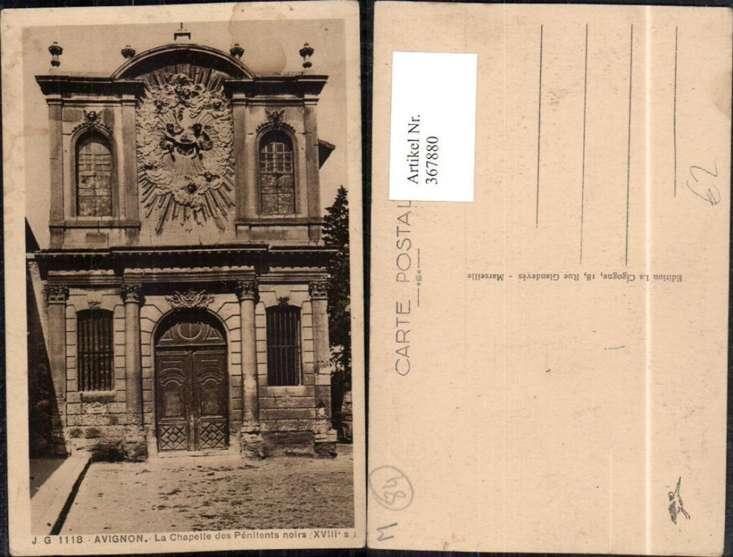 367880,Provence-Alpes-Cote-Azur Vaucluse Avignon La Chapelle des Penitents noirs Kapelle