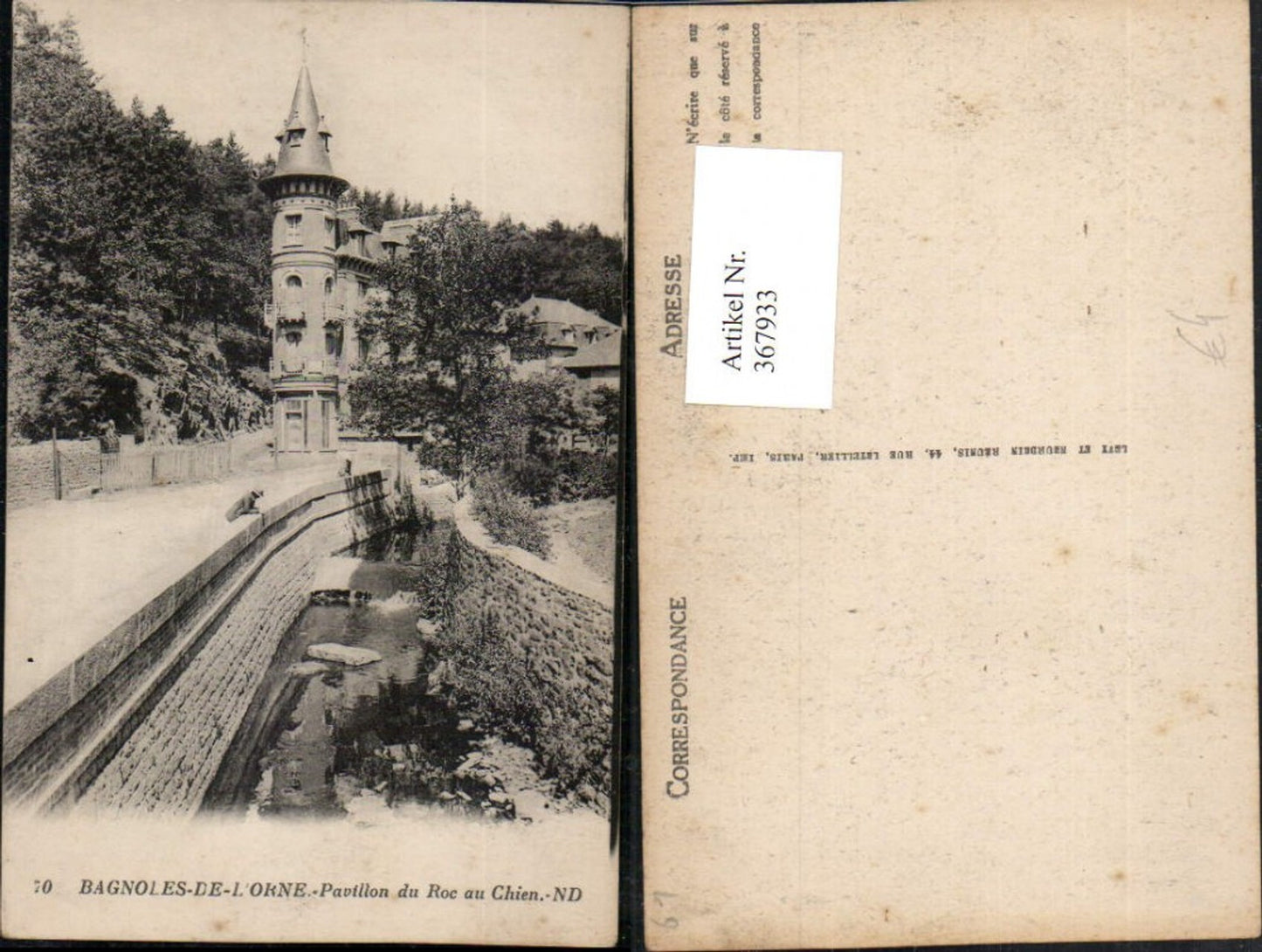 367933,Bassen-Normandie Orne Bagnoles-de-l'Orne Pavillon du Roc au Chien