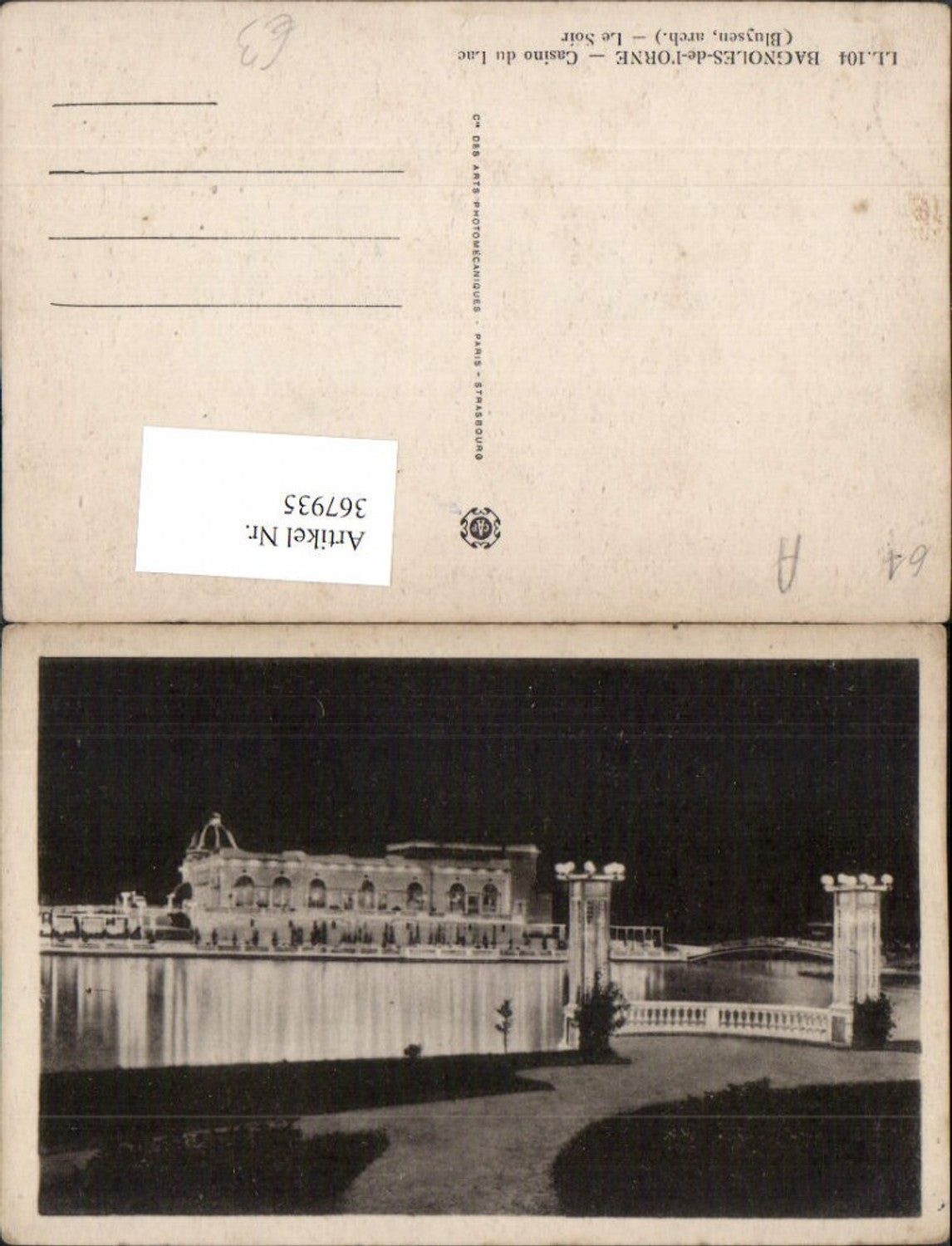 367935,Bassen-Normandie Orne Bagnoles-de-l'Orne Casino du Lac See