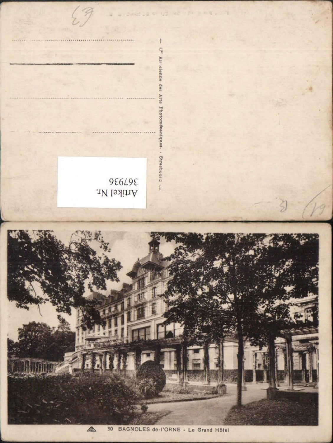 367936,Bassen-Normandie Orne Bagnoles-de-l'Orne Le Grand Hotel