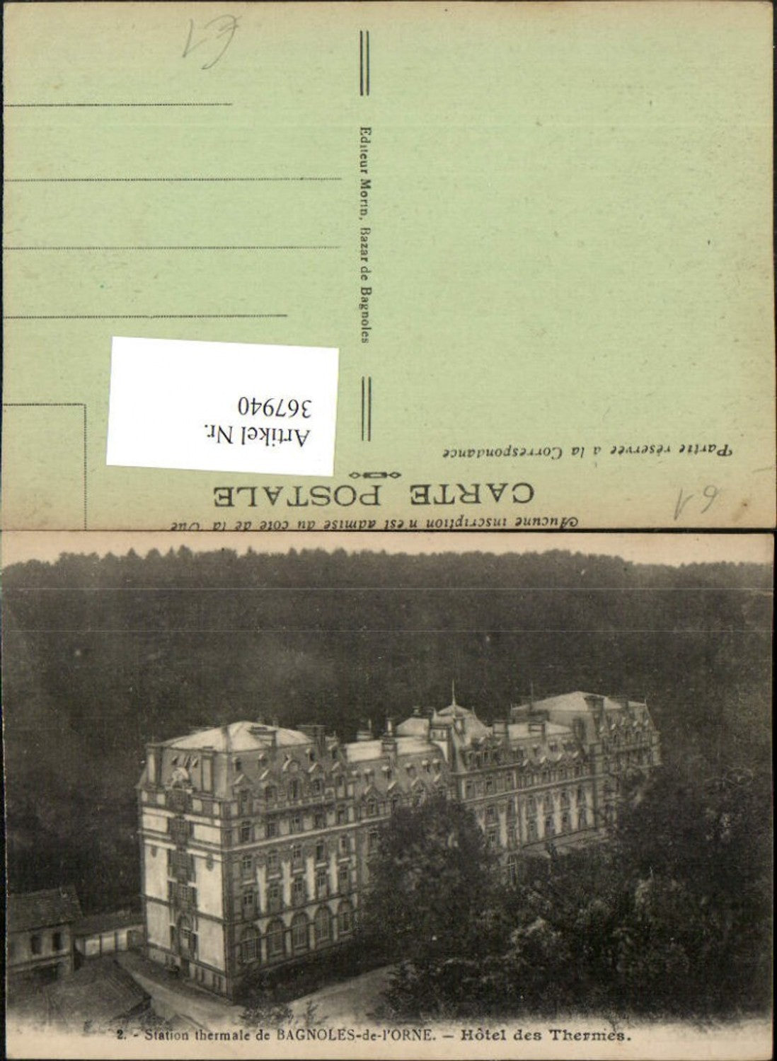 367940,Bassen-Normandie Orne Bagnoles-de-l'Orne Hotel des Thermes