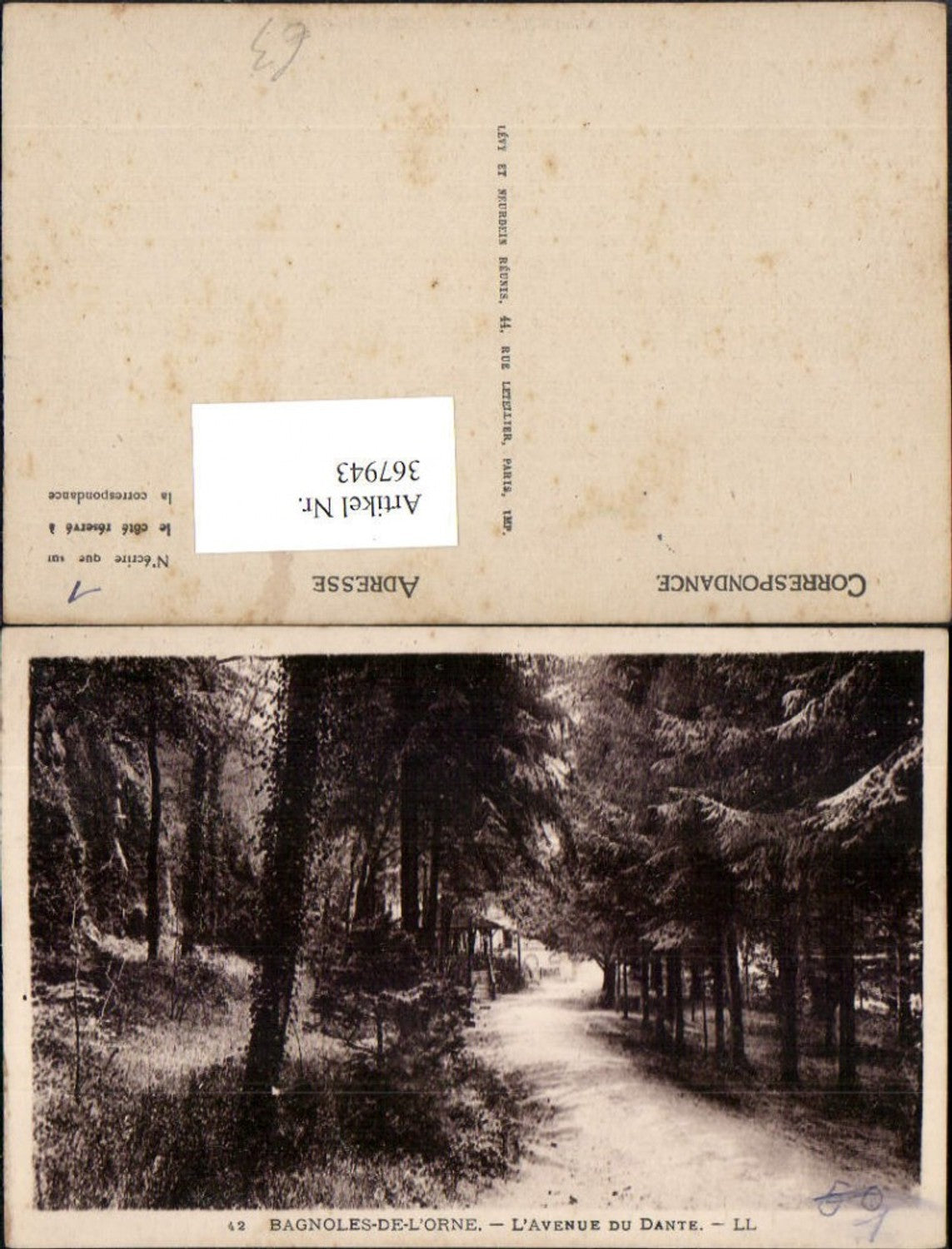 367943,Bassen-Normandie Orne Bagnoles-de-l'Orne L'Avenue du Dante Straße