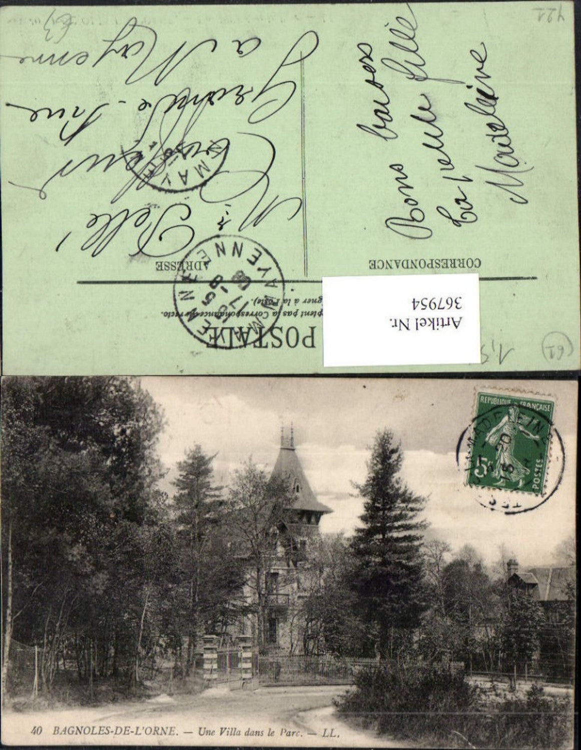 367954,Bassen-Normandie Orne Bagnoles-de-l'Orne Une Villa dans le Parc