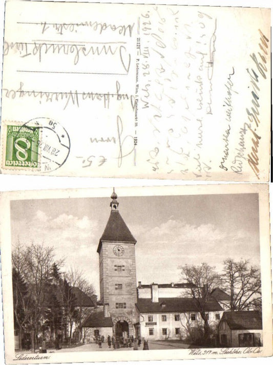 66635,Wels Ledererturm um 1924