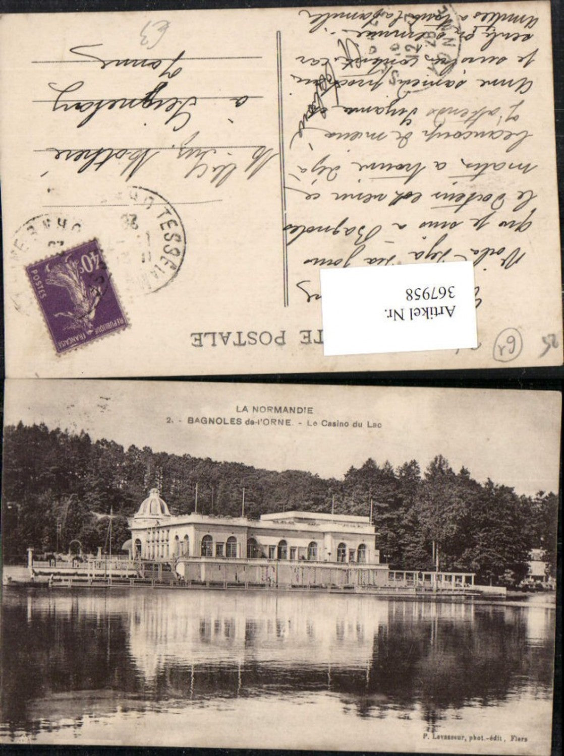 367958,Bassen-Normandie Orne Bagnoles-de-l'Orne Le Casino du Lac See