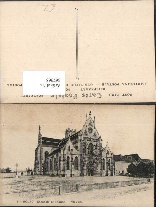 367968,Rhone-Alpes Ain Bourg-en-Bresse Ensemble de l'Eglise Kirche