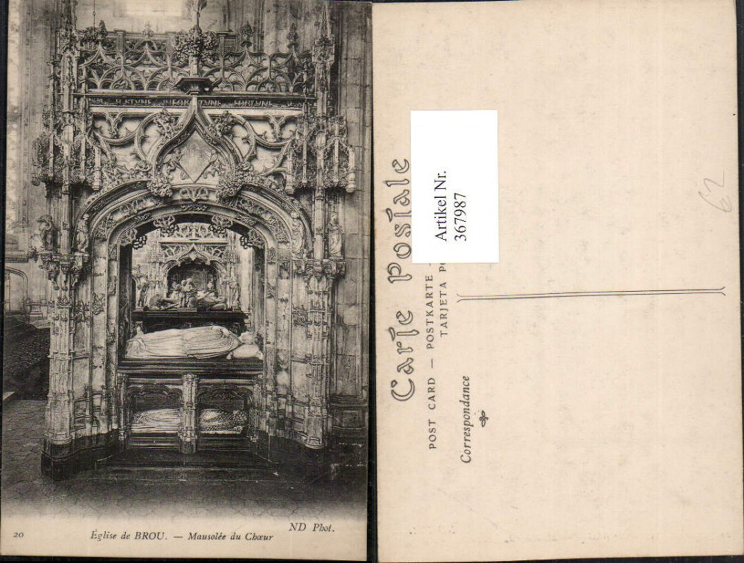 367987,Rhone-Alpes Ain Bourg-en-Bresse Eglise de Brou Mausolee du Choeur Mausoleum