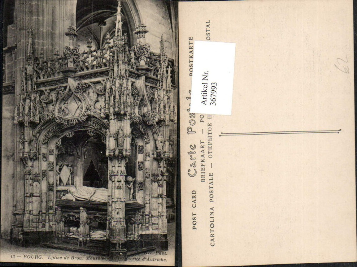 367993,Rhone-Alpes Ain Bourg-en-Bresse Eglise de Brou Mausolee Marguerite Autriche Mausoleum