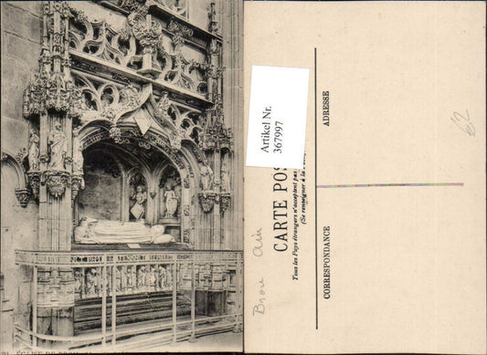 367997,Rhone-Alpes Ain Bourg-en-Bresse Eglise de Brou Mausolee Marguerite Bourbon Mausoleum