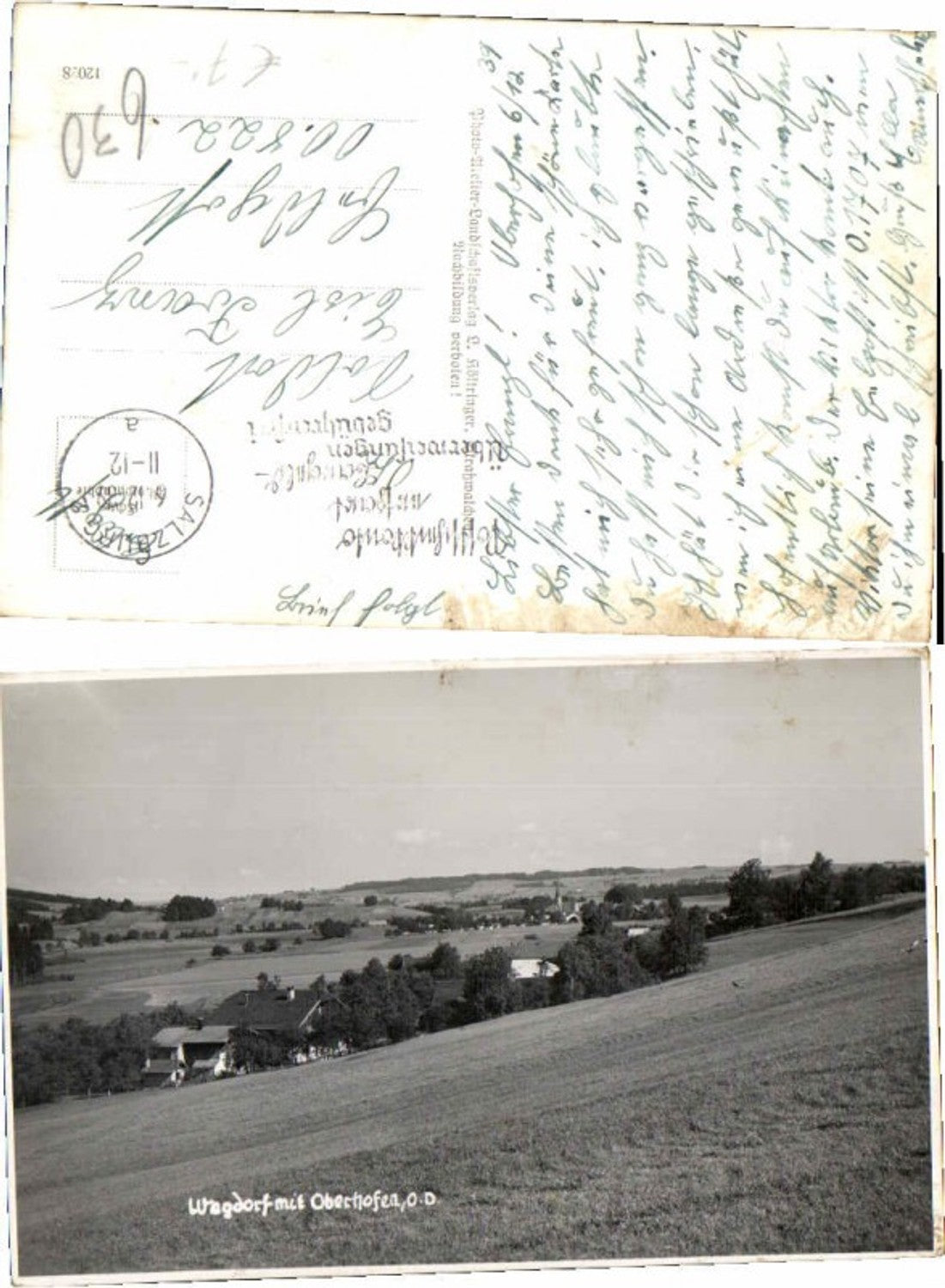 66681,Wegdorf bei Oberhofen Vöcklabruck Irrsee 1940