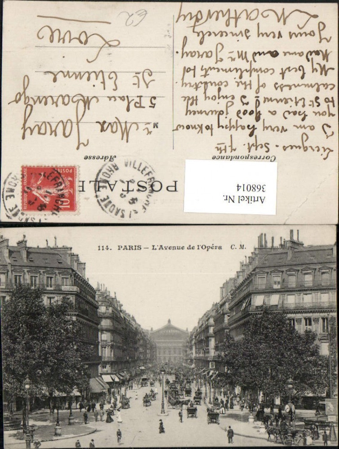368014,Ile-de-France Paris Avenue de l'Opera Straßenansicht Geschäfte
