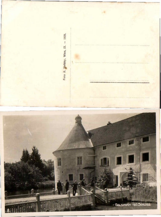 66762,Fotokarte Gallspach Galspach Leute am Schloss