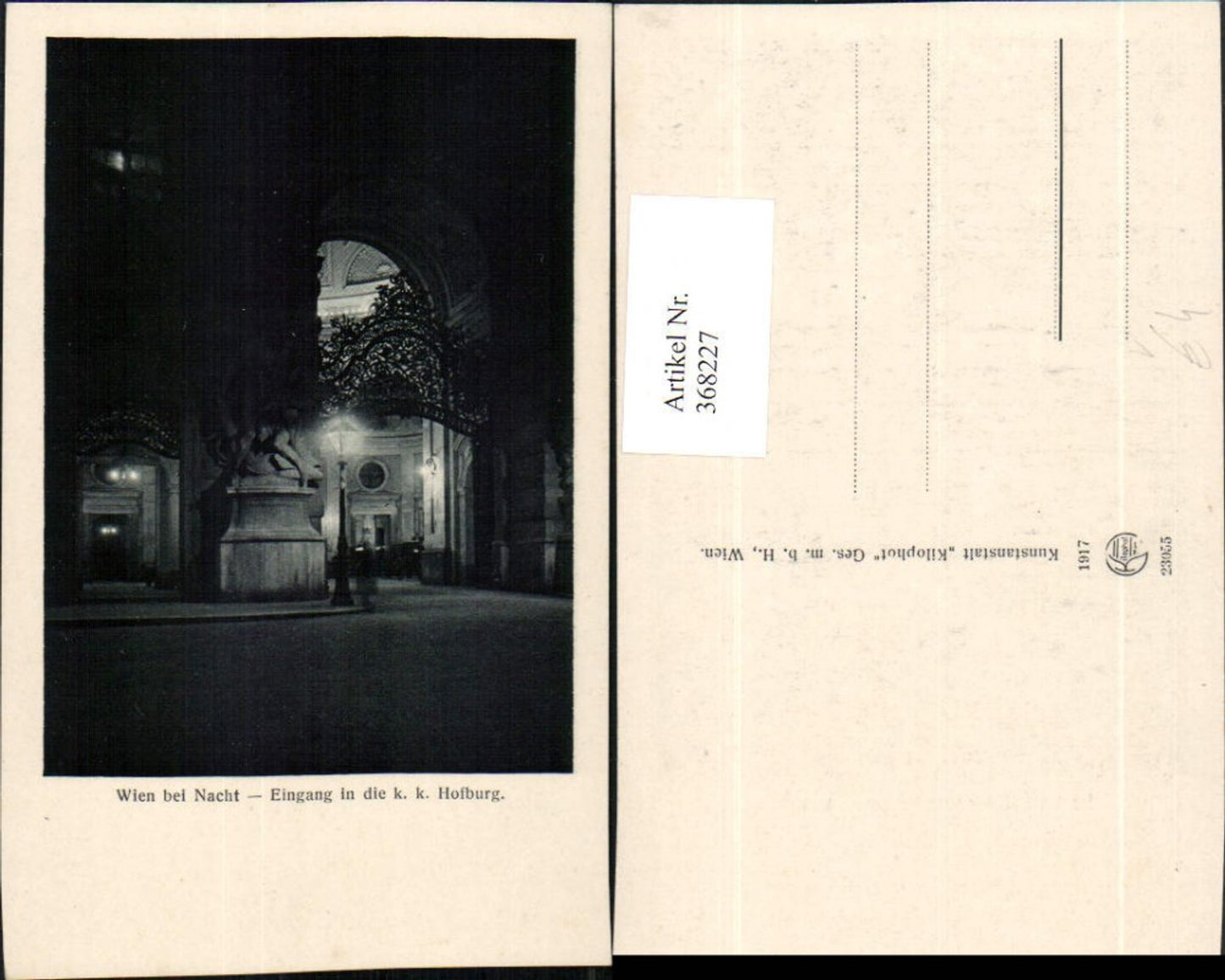Alte Ansichtskarte – Old Postcard