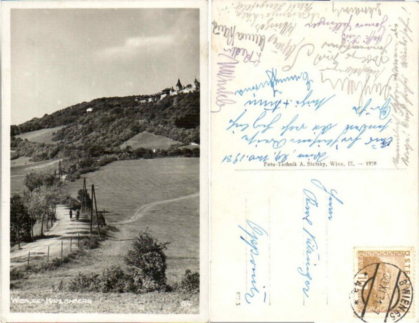 66974,Wien Kahlenberg Leopoldsberg Wegpartie