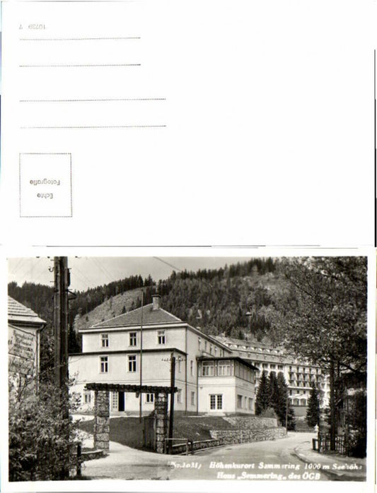 67059,Semmering Haus Strassenpartie beim Hotel