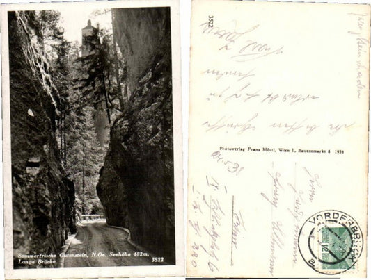67094,Gutenstein Lange Brücke Partie 1934