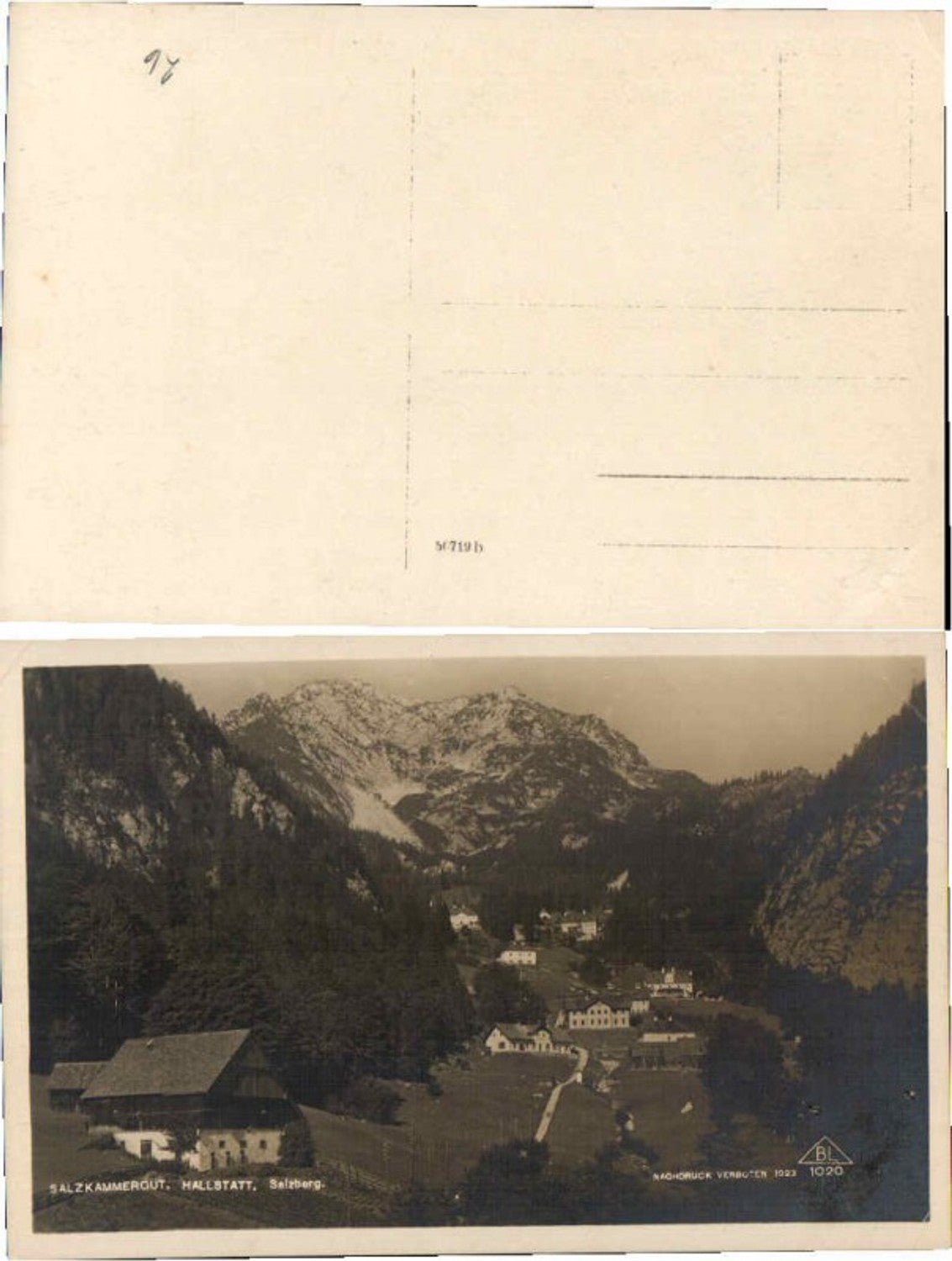 67262,Salzberg bei Hallstatt 1925