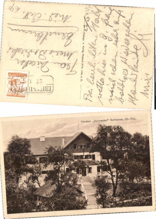 67278,Pension Sonnenhof Gallspach um 1927