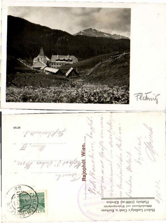 67542,Fotokarte Flattnitz Gasthaus Ladinig  Bahnpost