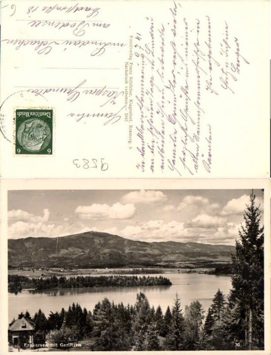 67546,Faakersee bei Faak mit Gerlitzen 1941
