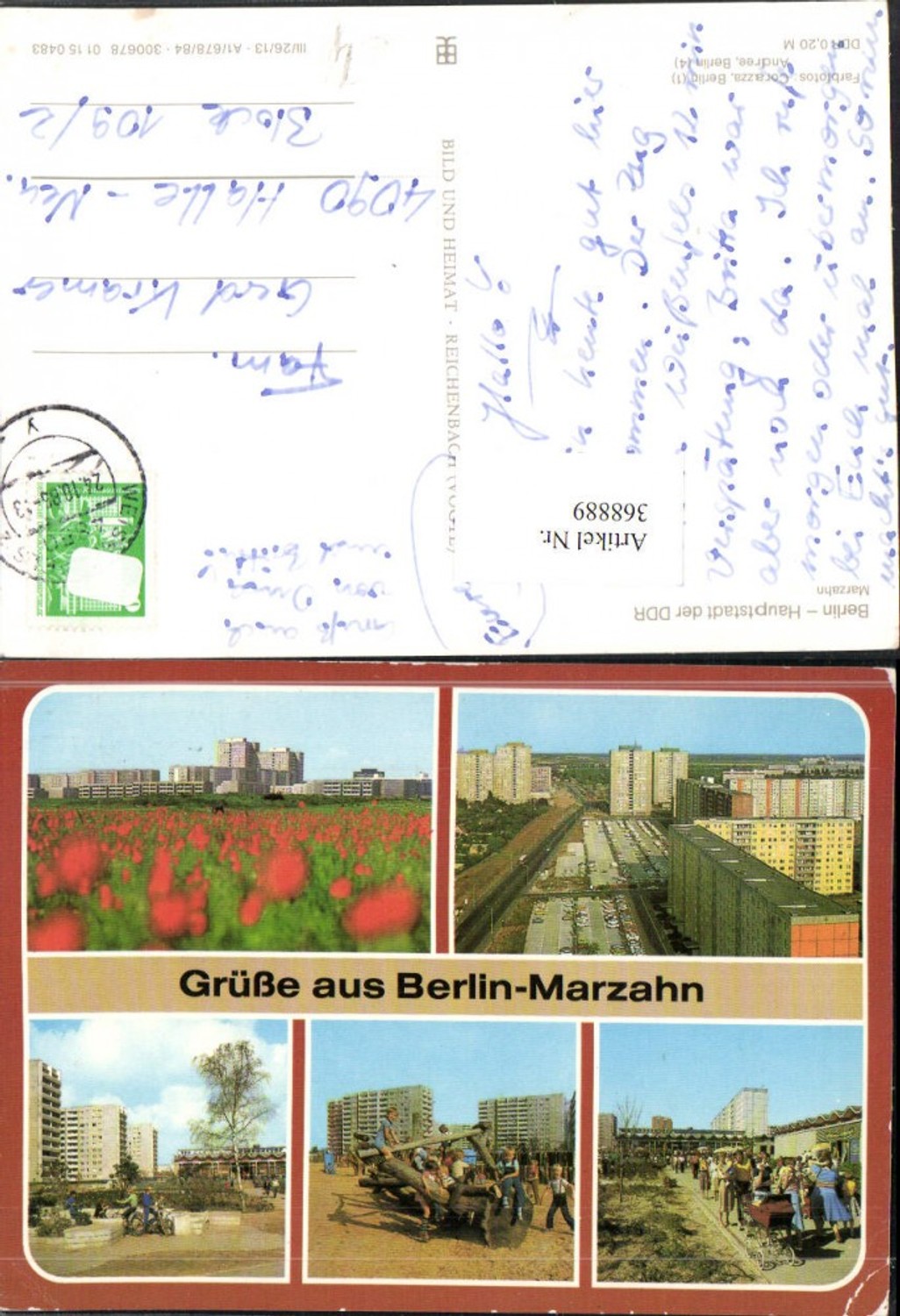368889,Berlin Marzahn Teilansicht Kinder Mehrbildkarte