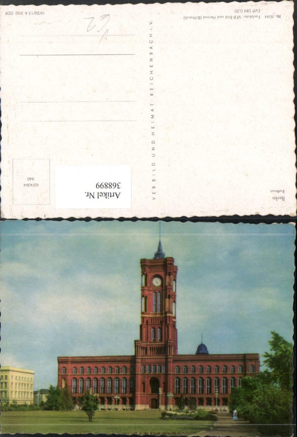 368899,Berlin Rathaus Gebäude pub VEB