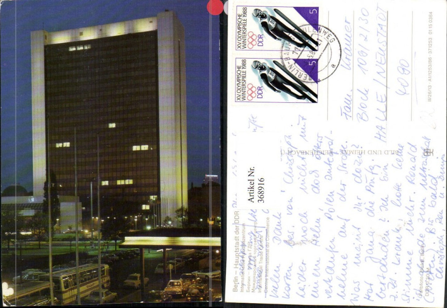 368916,Berlin Internationales Handelszentrum Hochhaus Gebäude Autobus Bus
