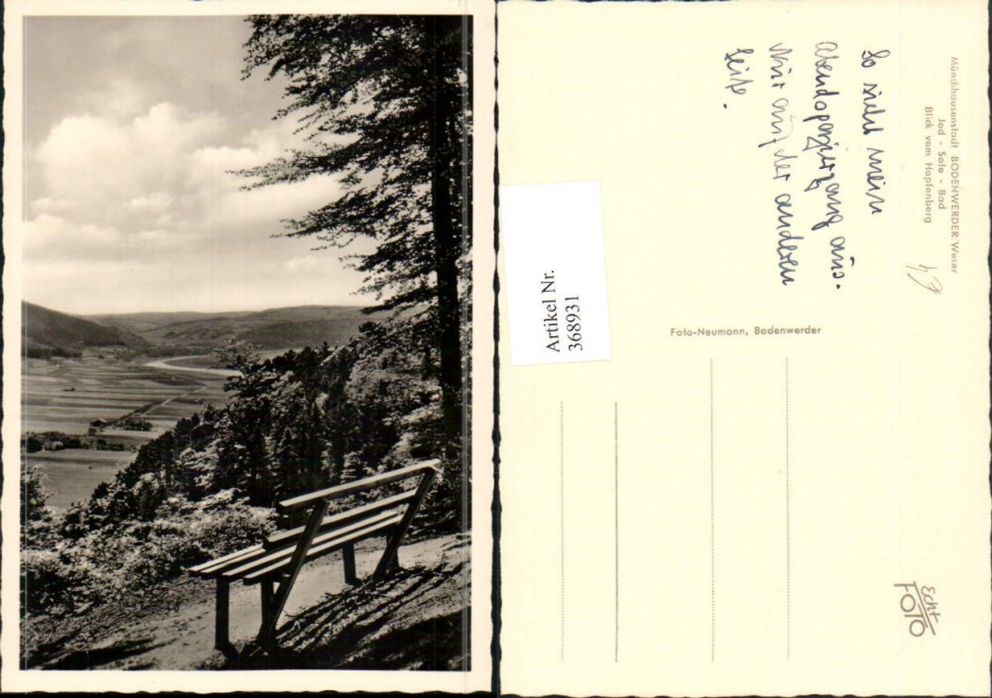 368931,Bodenwerder an d. Weser Blick vom Hopfenberg Aussicht