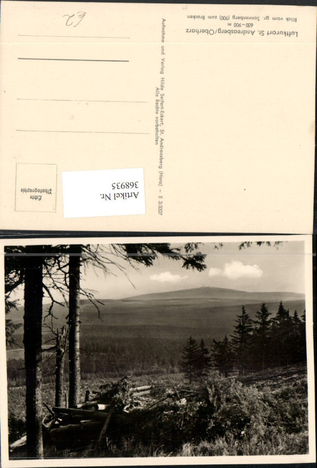 368935,Sankt Andreasberg im Oberharz Blick vom großen Sonnenberg zum Brocken