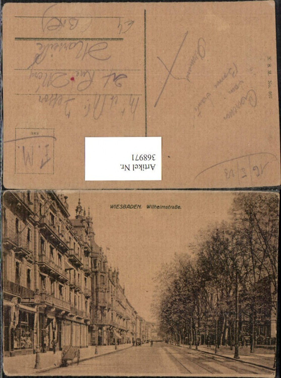 368971,Wiesbaden Wilhelmstraße Straßenansicht Friseur