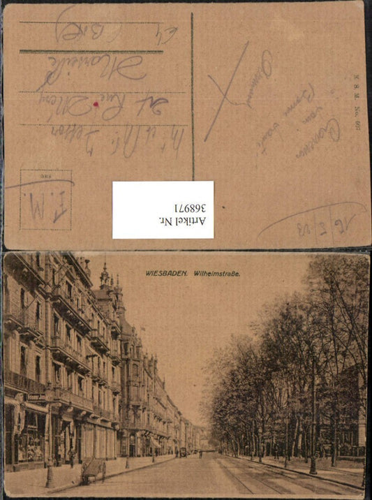 368971,Wiesbaden Wilhelmstraße Straßenansicht Friseur