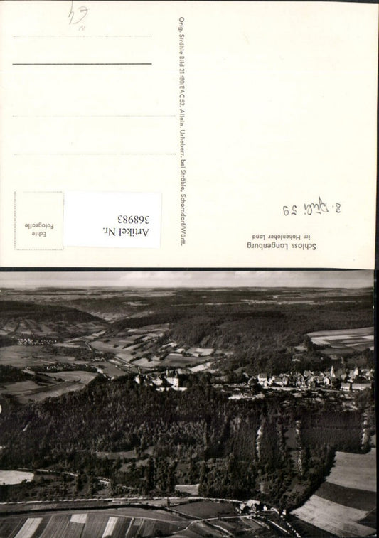 368983, Langenburg Castle in the Hohenlohe region, overall view