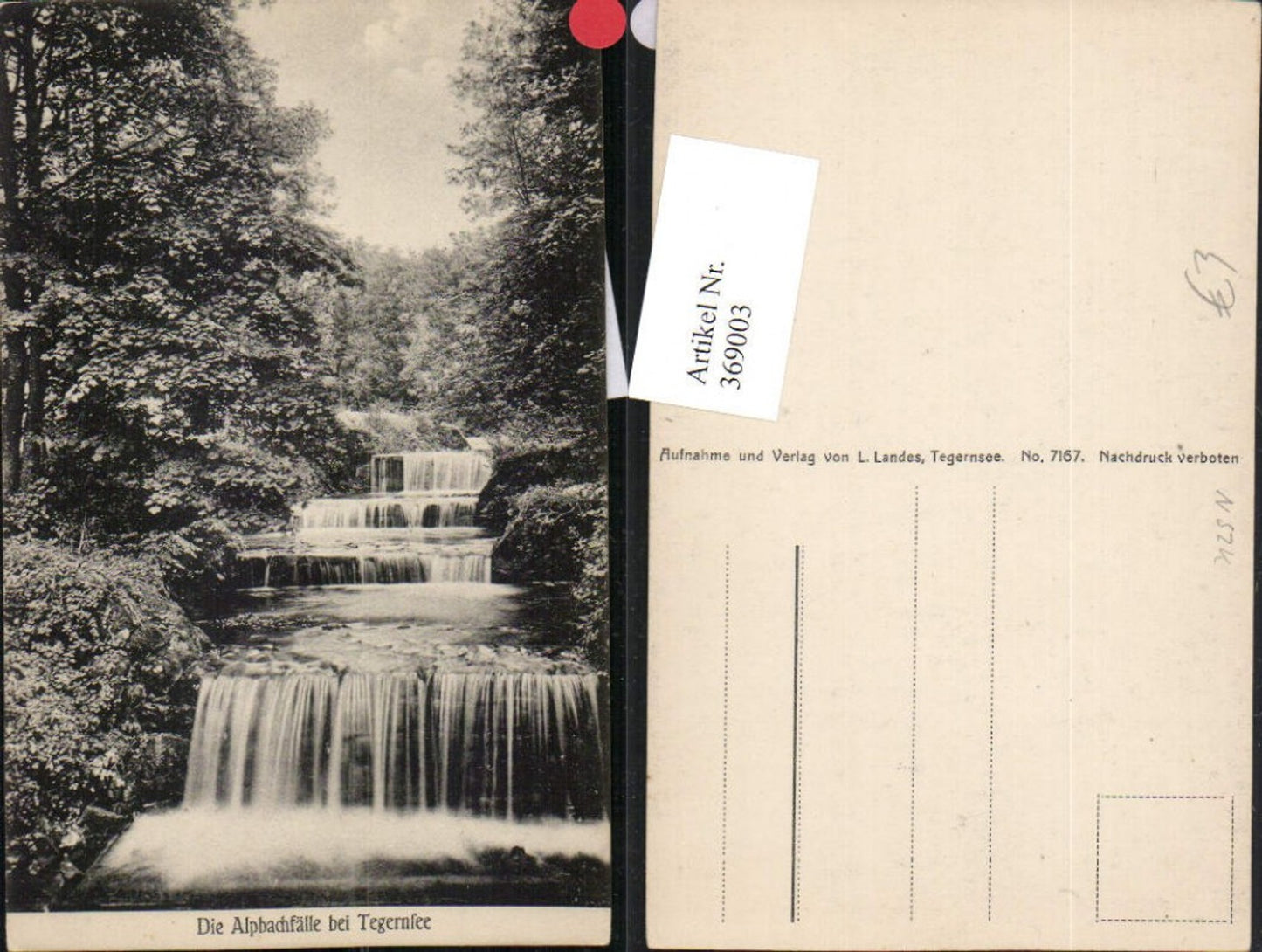 369003, Alpbach Falls Waterfall near Tegernsee