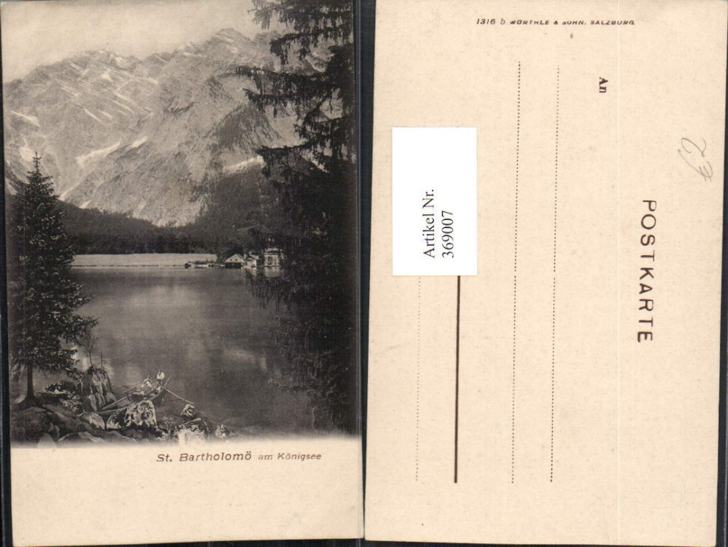 369007,St. Bartholomä am Königsee See b. Schönau Bergkulisse