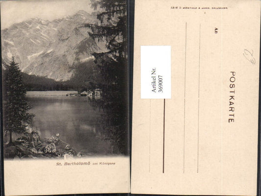 369007,St. Bartholomä am Königsee See b. Schönau Bergkulisse