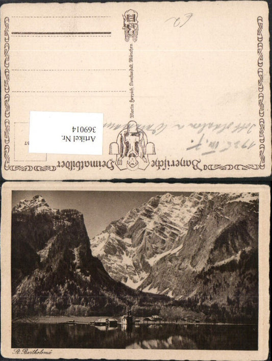 369014,St. Bartholomä am Königssee b. Schönau Bergkulisse