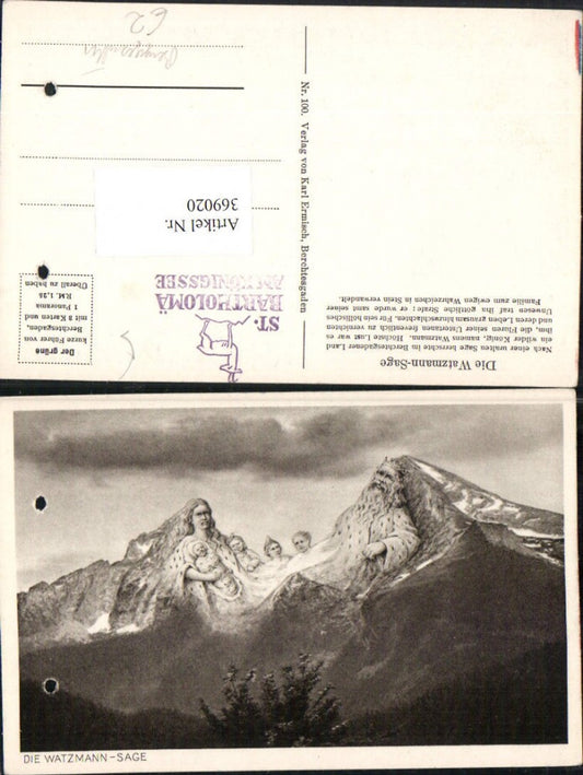 369020,Watzmann b. Berchtesgaden Sage Berggesichter Bergkulisse