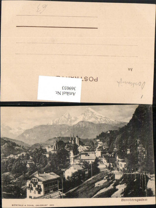 369033,Berchtesgaden Totale m. Watzmann Bergkulisse