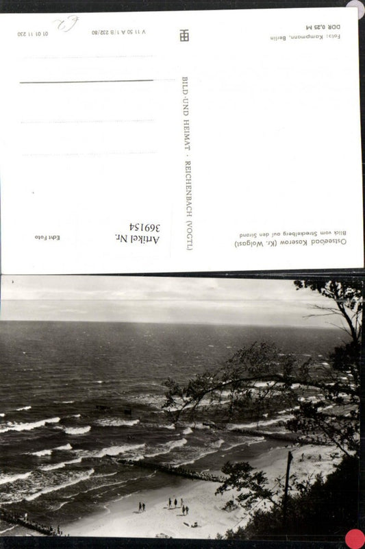 369154, Baltic Sea resort Koserow, view from Streckelberg onto the beach 