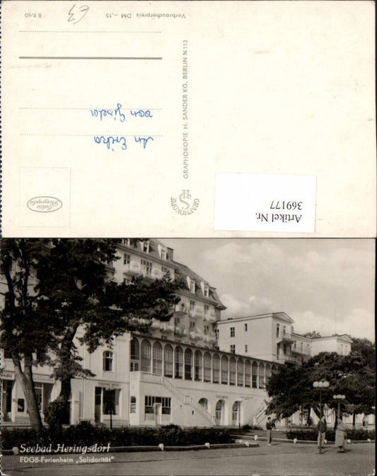 369177, Heringsdorf seaside resort FDGB holiday home Solidarity 