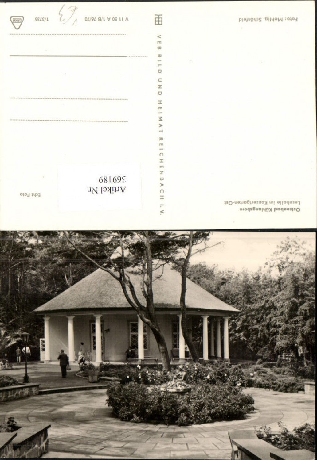 369189,Ostseebad Kühlungsborn Lesehalle im Konzertgarten pub VEB