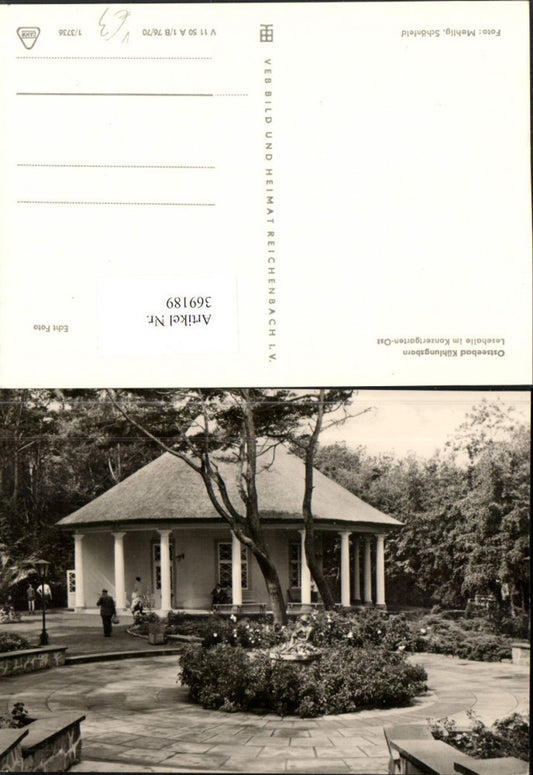 369189,Ostseebad Kühlungsborn Lesehalle im Konzertgarten pub VEB