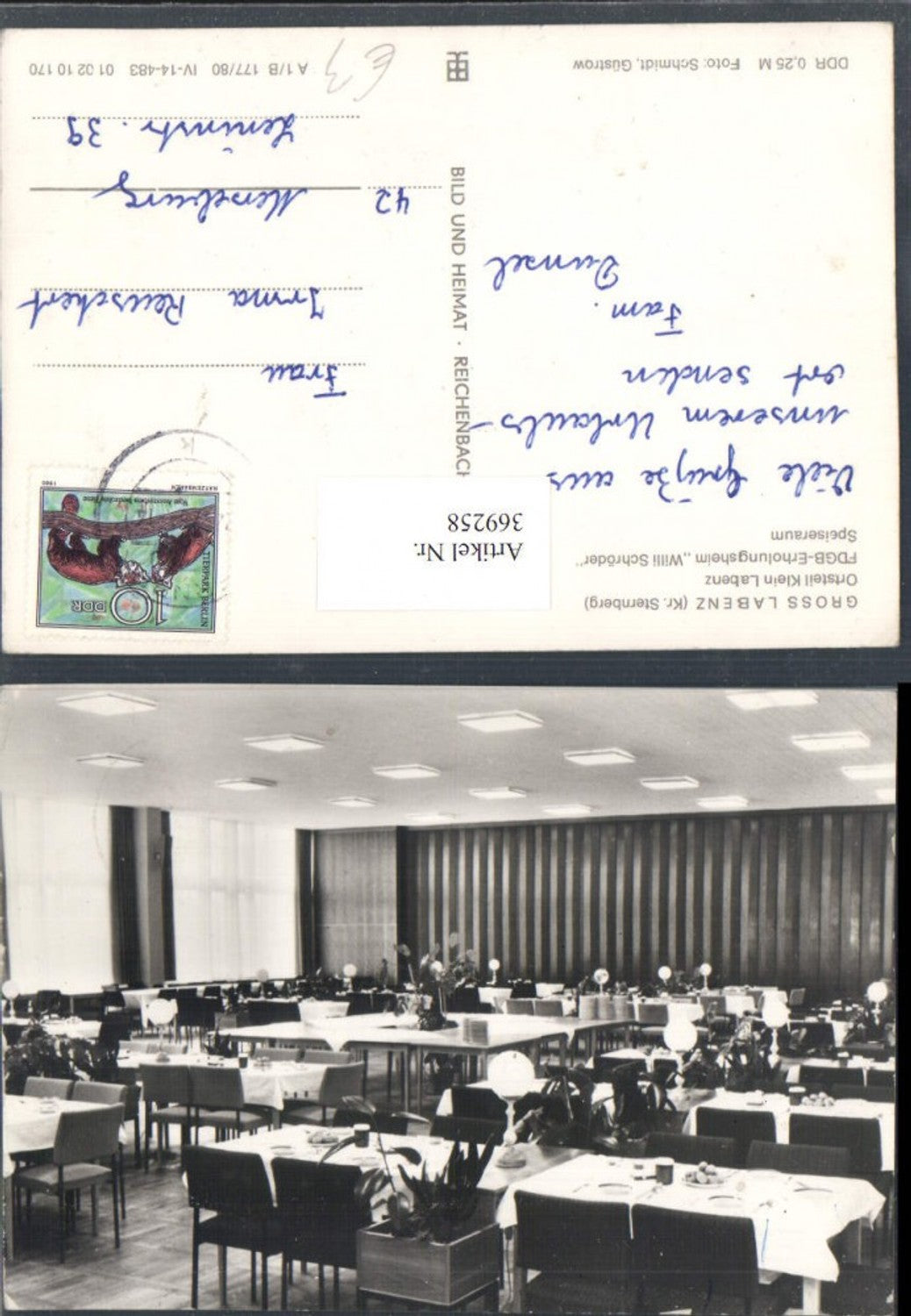 369258,Warin Groß Labenz Erholungsheim Willi Schröder Speiseraum