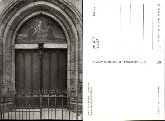 369292,Wittenberg Schlosskirche Thesentür Tür Portal