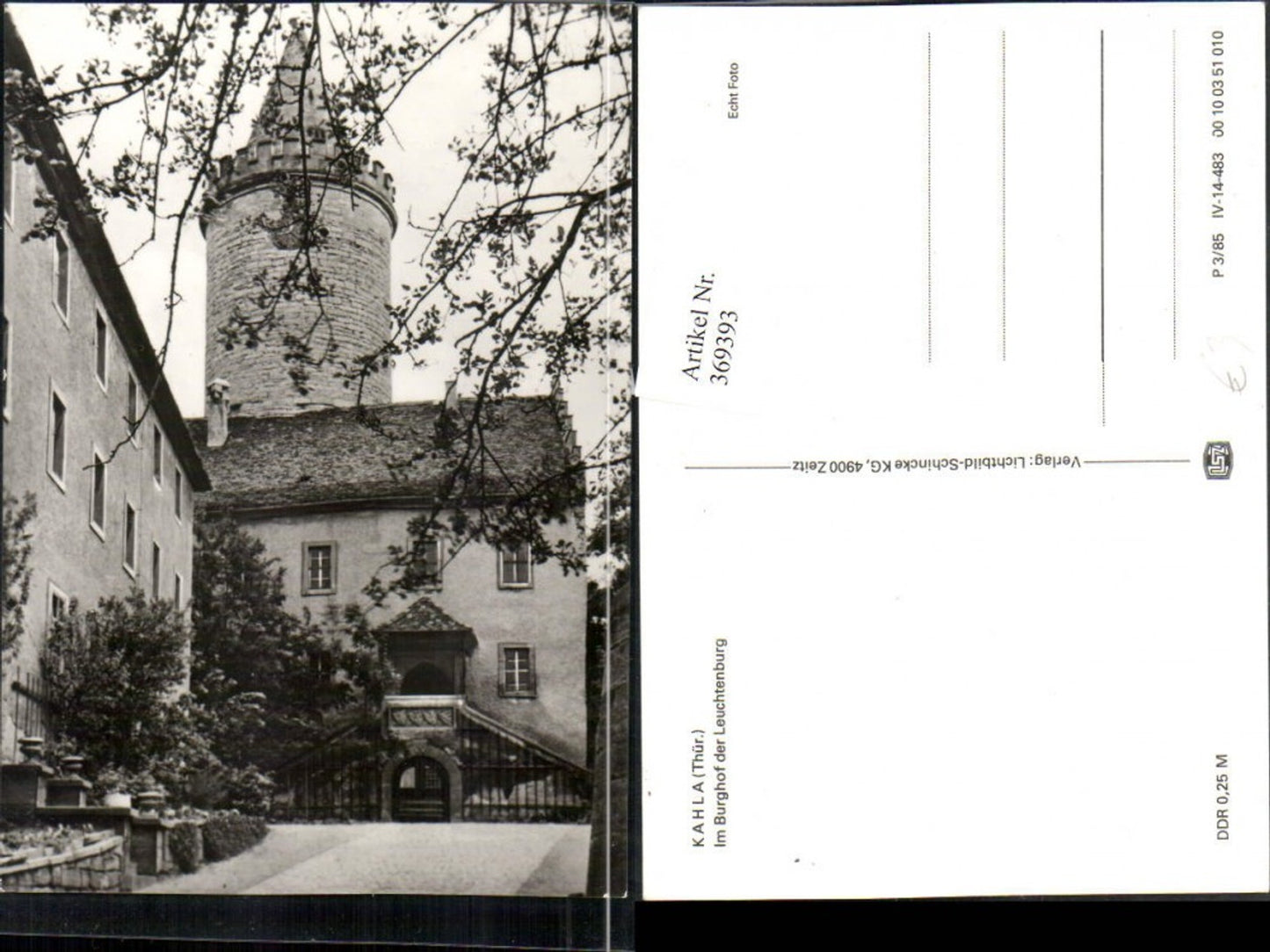 369393,Kahla Leuchtenburg Castle Courtyard Tower