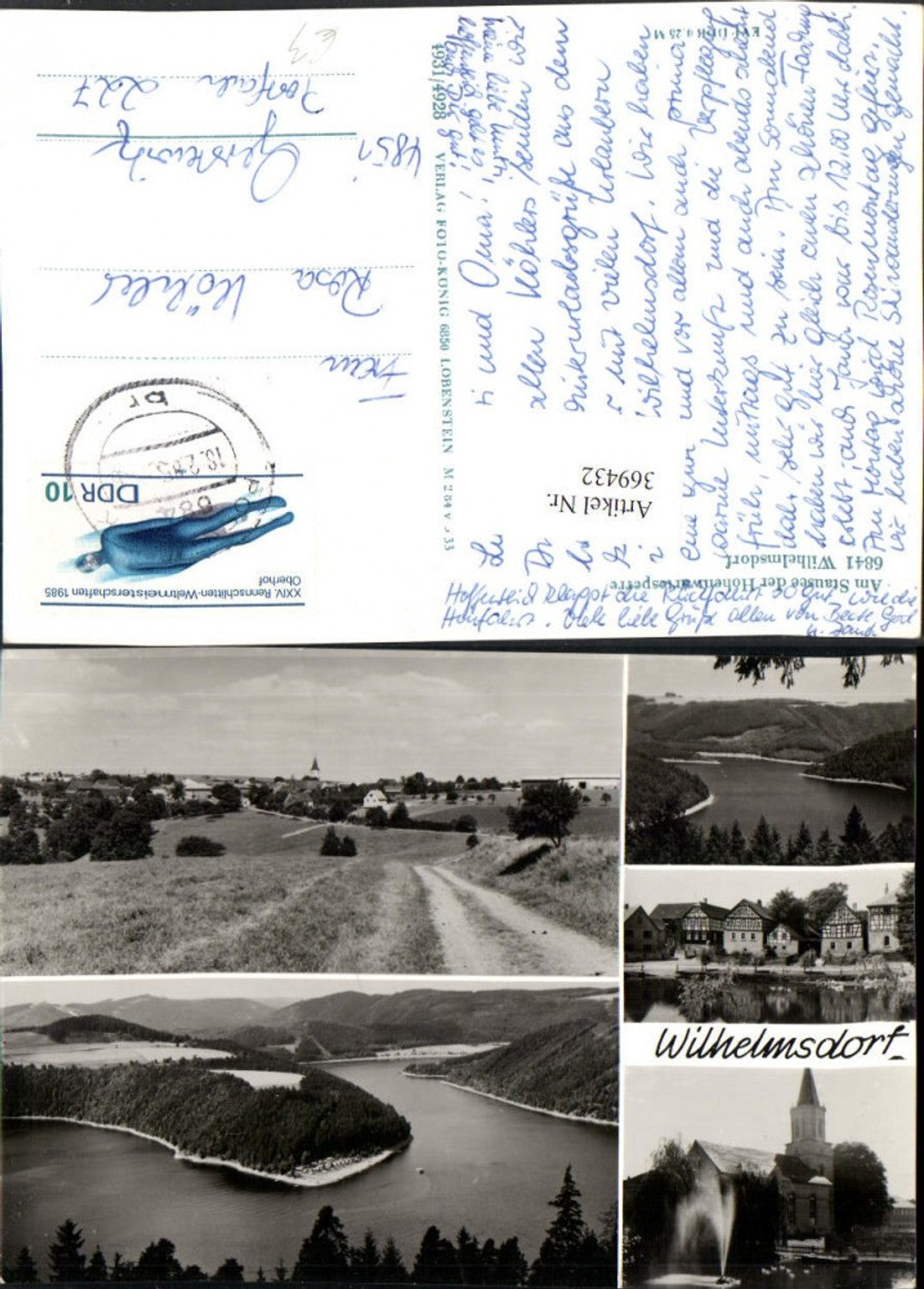 369432, Wilhelmsdorf Total Church Hohenwarte Reservoir near Hohenwarte