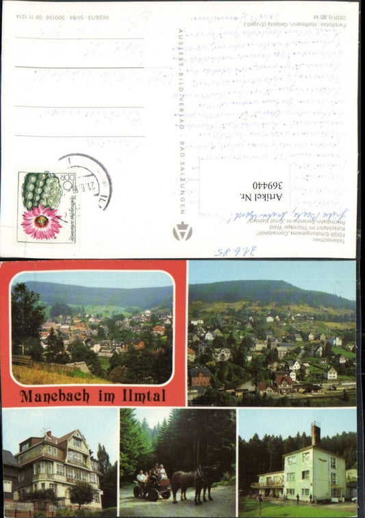 369440,Manebach im Ilmtal Totale Kutsche Erholungsheim Merbildkarte