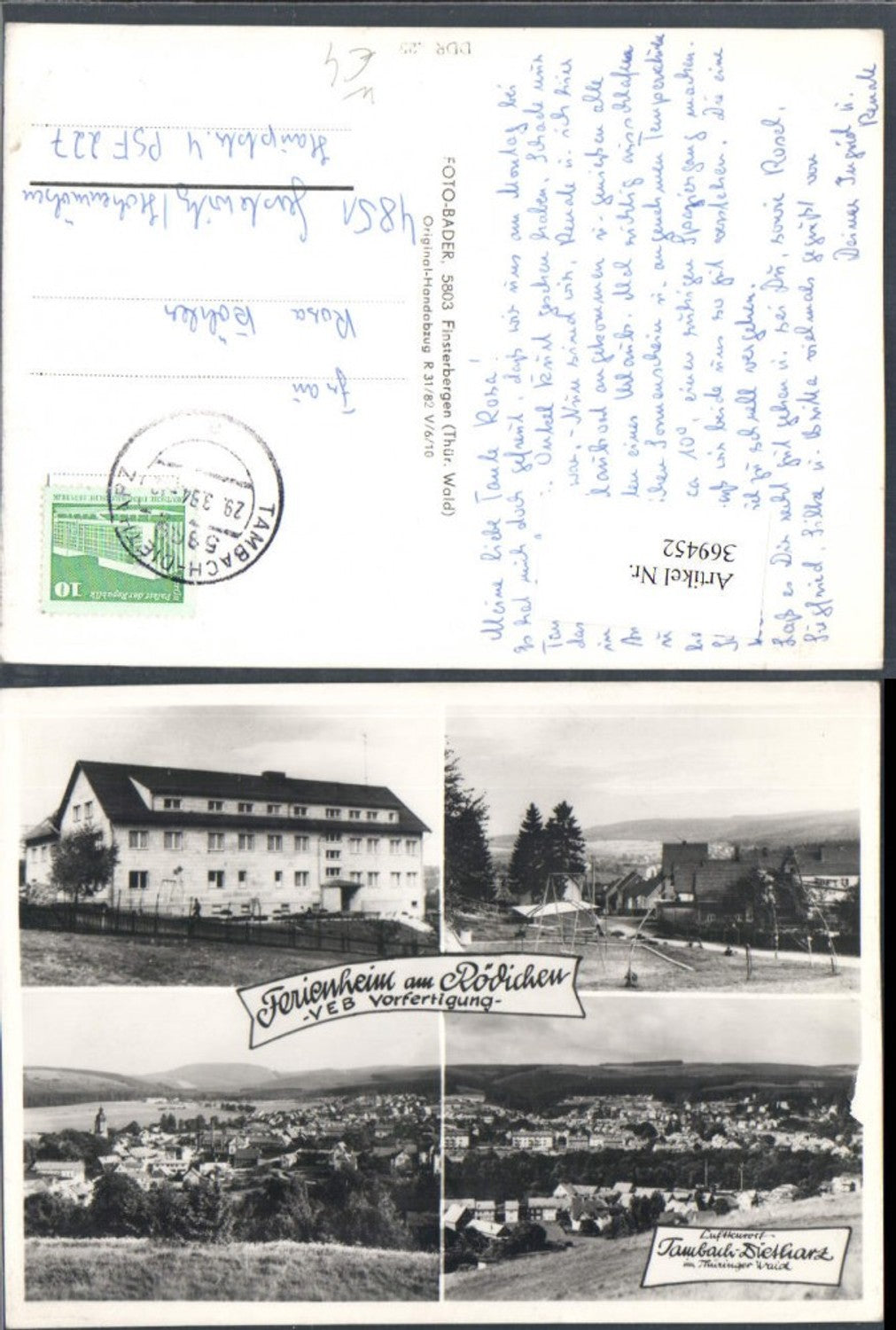 369452,Tambach-Dietharz Totale Ferienheim am Rödichen Mehrbildkarte