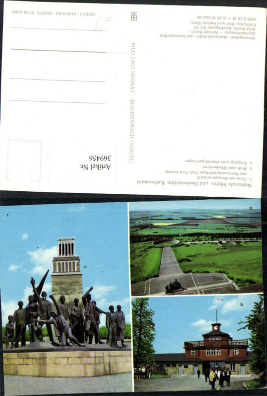 369456, Weimar Buchenwald Memorial and Museum Tower Entrance to the Camp Multi-image map