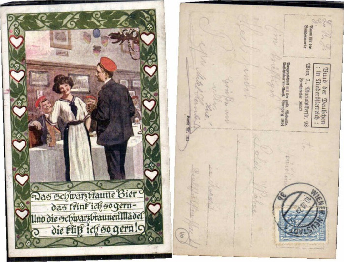 68153,Bund deutschen Niederösterreich 101 Schwarzbraune Bier